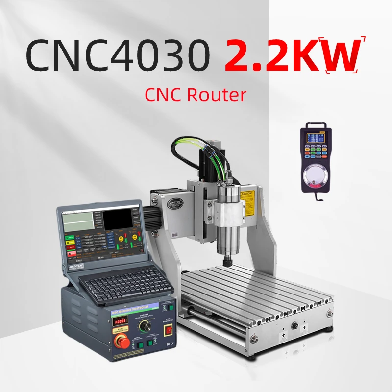 

Фрезерный станок JINGYAN CNC4030, 2,2 кВт, фрезерный станок с ЧПУ по дереву, гравировальный станок с ЧПУ для металлического настольного фрезерного с...