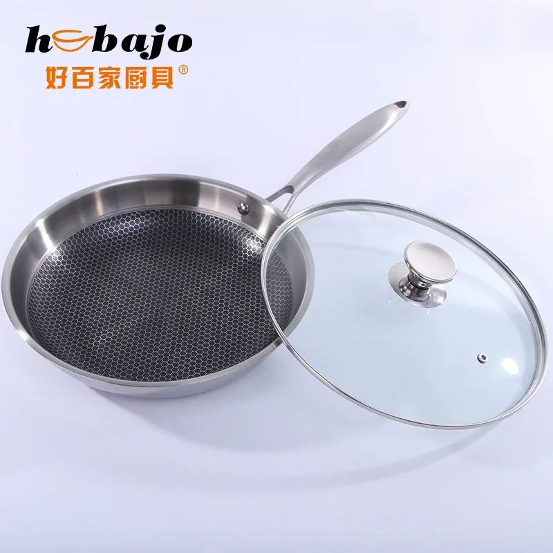 

Cookware Pan Plate Wok Induction Stainless Stove Stainless Steel Pot Saucepan Pancake Omelette Maker Non Stick Cookware BY50PD