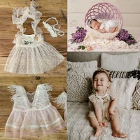 newborn photography props baby girl lace romper bodysuits outfit dress photography studio shoot accessories