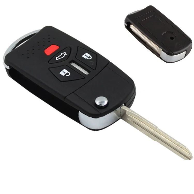 Складной Корпус для ключей Yetaha 3 + 1 4 кнопки чехол брелок Mitsubishi Galant Eclipse Lancer endeaver