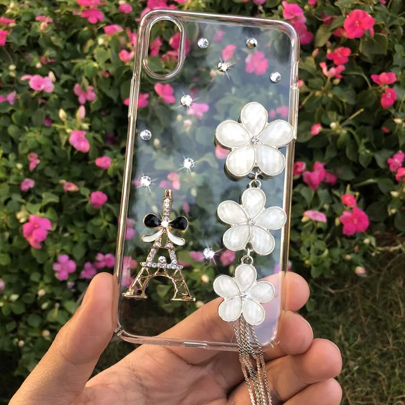 

For Xiaomi Mi 10 Lite Case High Quality Acrylic Shockproof Back Cover For Xiaomi Mi 10 Lite Handmade Shiny Diamond Cover 6.57