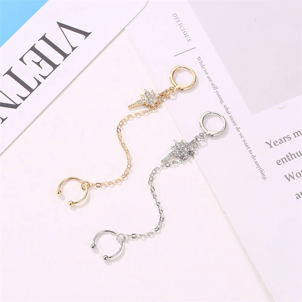 1 шт. богемные женские серьги-клипсы модные серьги-манжеты для ушей Клипсы из