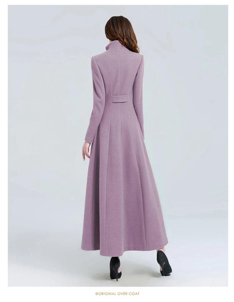 Fashion Mandarin Collar Single Breasted Slim Winter Coat Women Plus Size XXXL Long Seelve OverCoat Female Outwear For Girls