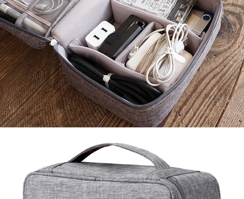Ainvoev водонепроницаемые цифровые сумки для путешествий USB кабель Tote жесткий диск провода чехол power Bank Мобильный телефон сумка-Органайзер аксессуары