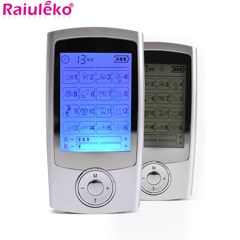 16 режимов массажа тела импульсный машина Электрический десятки подразделение