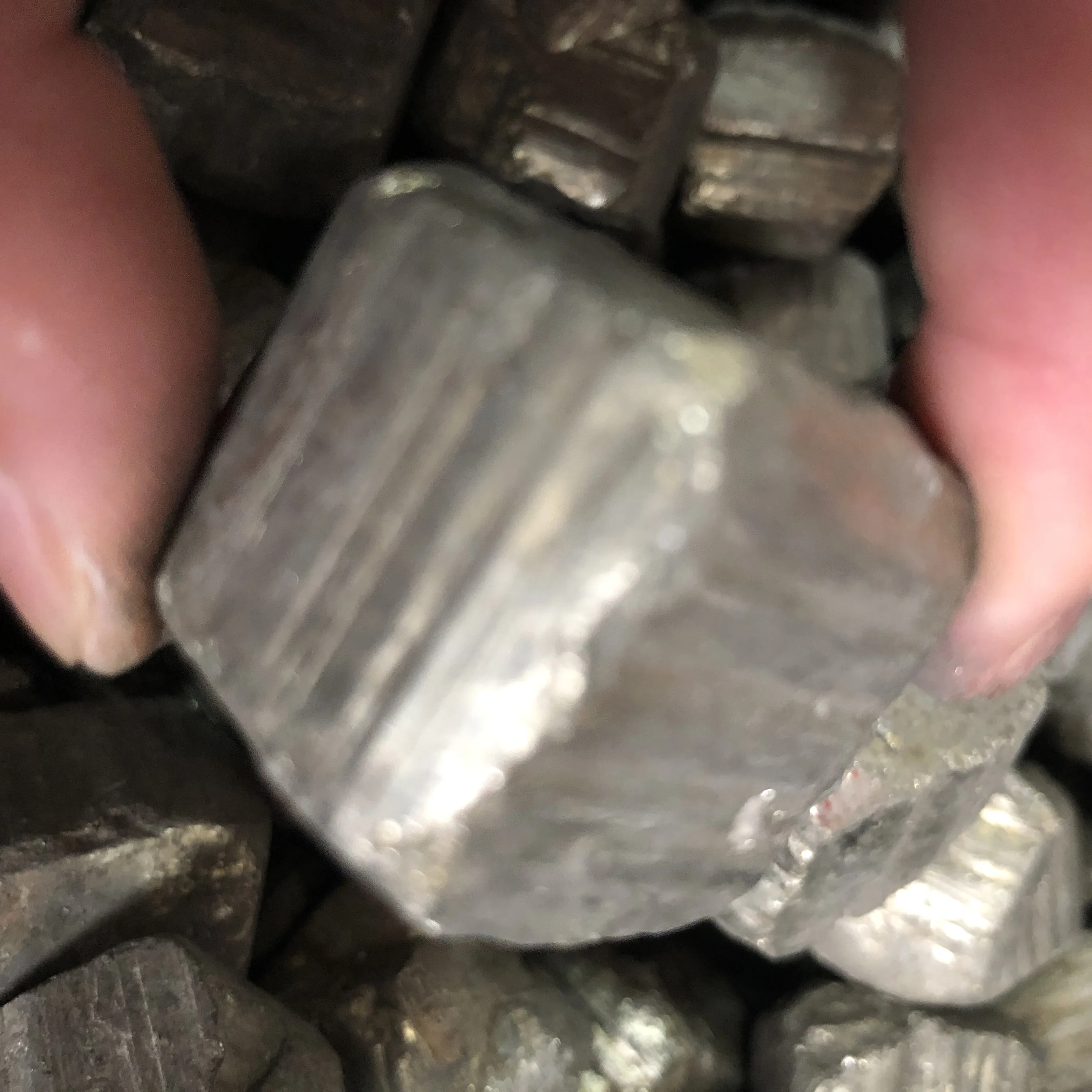 

Beautiful gold iron pyrite cubic crystal gem mineral specimen
