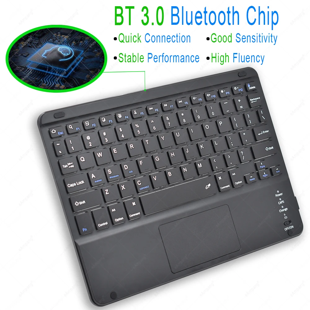 Bluetooth сенсорная клавиатура для iPad Планшета Телефона Android IOS Windows трекпад