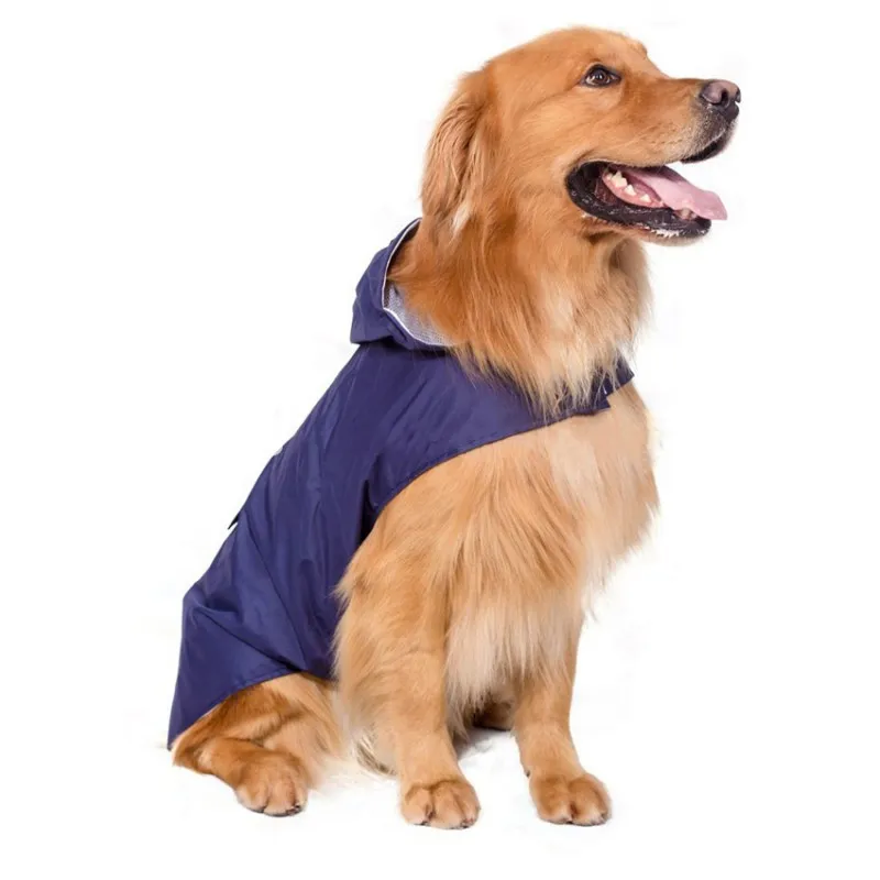 Reflective Dog Raincoat Rain Jacket Jumpsuit Waterproof Pet Clothes Safety Rainwear For Small Medium Dogs Puppy Doggy | Дом и сад
