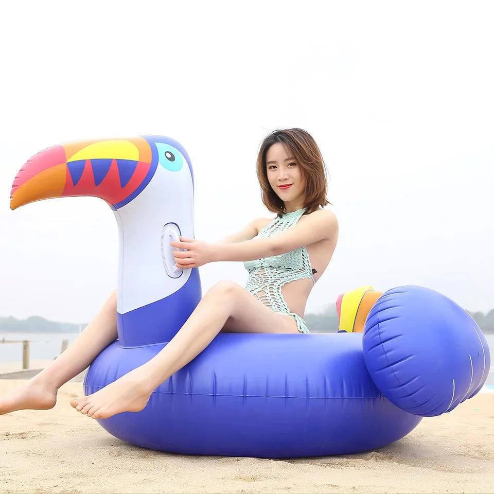 

Rooxin Inflatable Giant Woodpecker Floating Bed Air Mattress for Swimming Pool Float Swimming Circle Water Beach Party Pool Toys