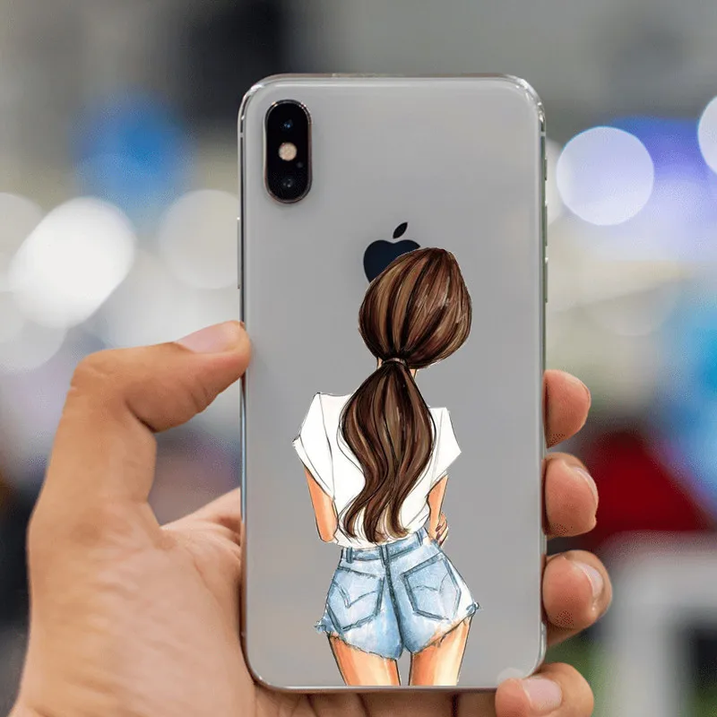 VOGUE queen Princess женский силиконовый чехол для телефона boss coffee из ТПУ iphone 11 11Pro 5C 6 6S 7 8