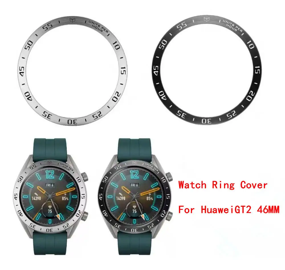 Для Huawei Watch GT 2 46 мм Безель клейкая крышка устойчивый к царапинам металлический
