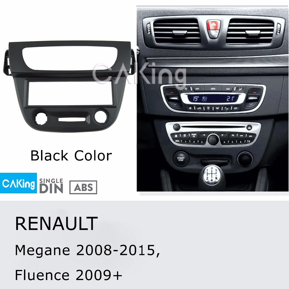 Автомобильная панель Fascia Для RENAULT Megane 2008 2015 Fluence 2009 + устанавливаемая пластина