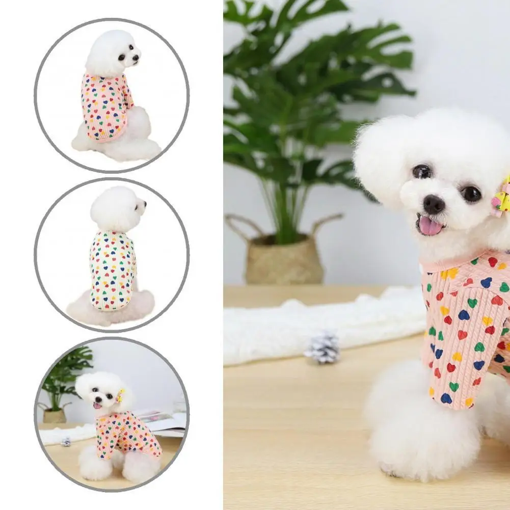 

Одежда для собак, теплая рубашка для собак, Повседневная Удобная трикотажная одежда с двумя ногами для щенков