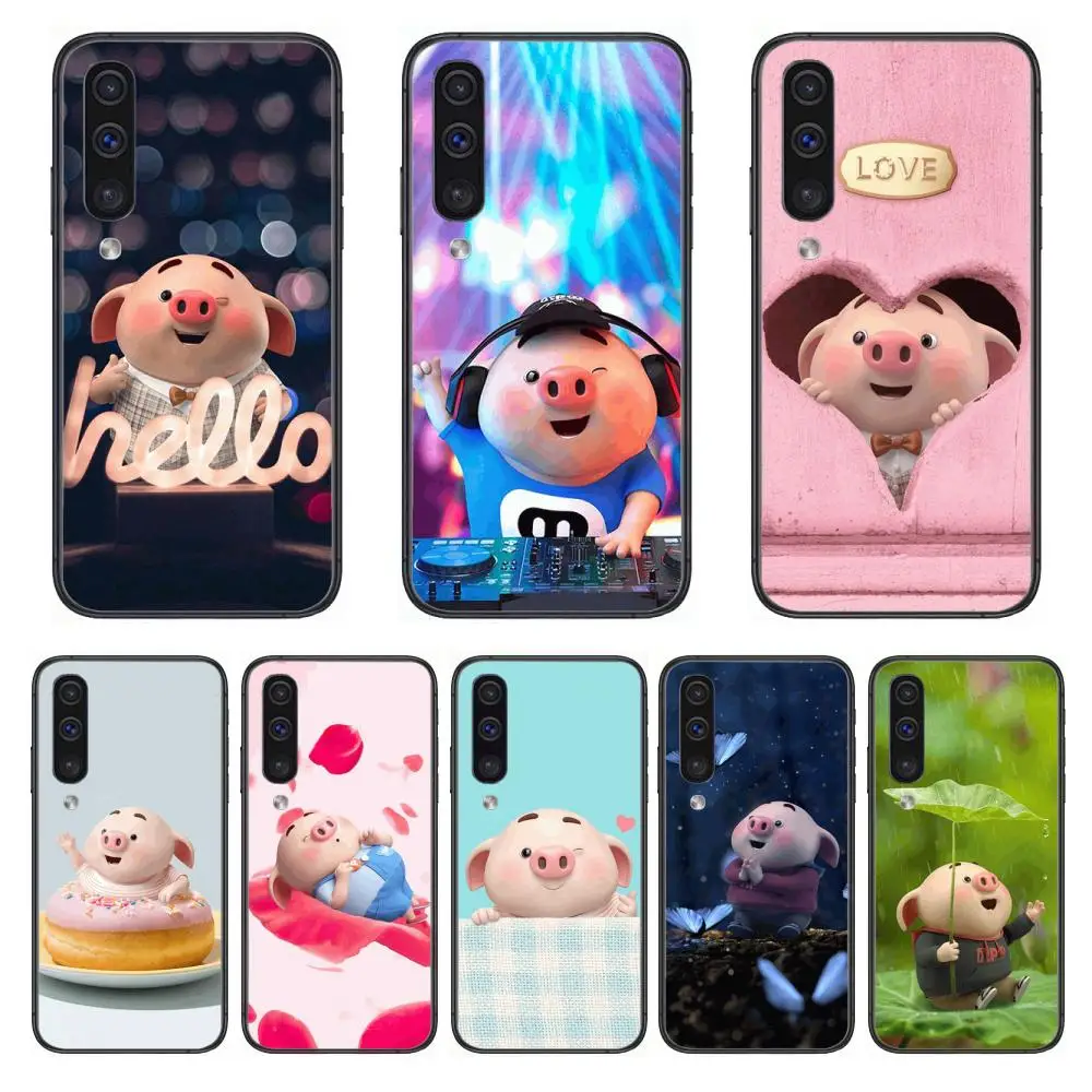 Милый чехол для телефона в виде животного свиньи мультяшная свинья корпус Samsung