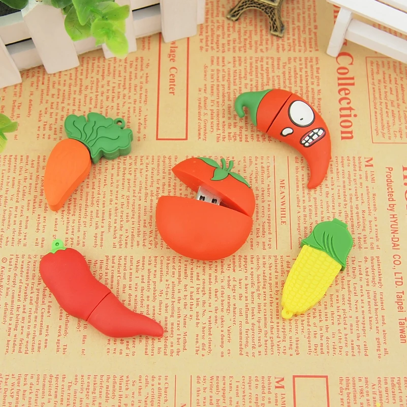 USB-флеш-накопитель с овощным соединением 8 ГБ 4 16 32 64 Usb 2 0 | Компьютеры и офис