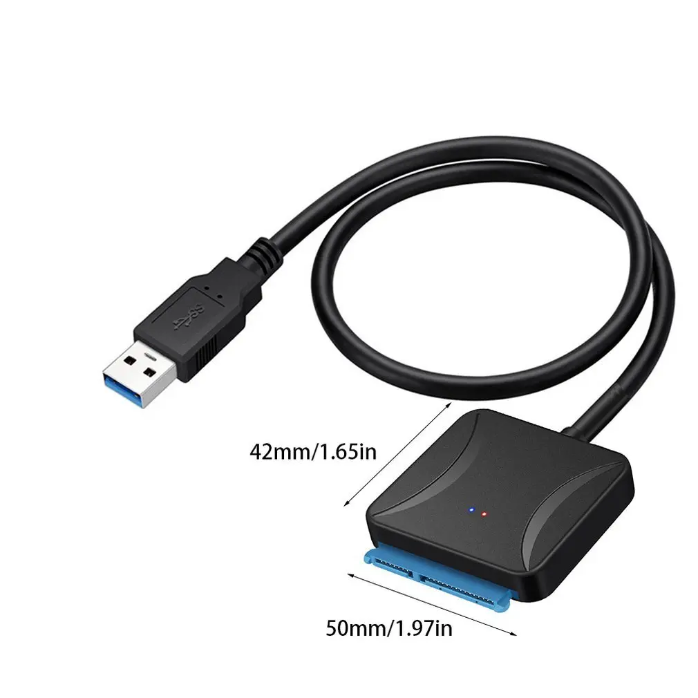 

USB3.0 Easy Drive Line SATA Turn USB 3.0 Hard Drive Transfer Cable 2.5/3.5 Inch Hard Drive Universal Data Line 12V Power