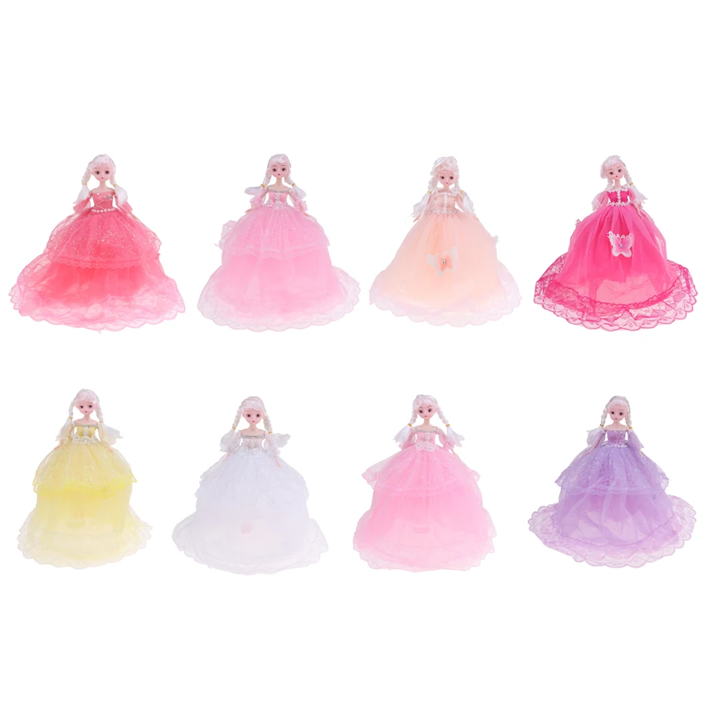 

Girl Body Movable Ball Joint Doll Action Figure for Doll 1/6 Dolls 3D Eyes 5 Joints Fantasy Xmas Gift