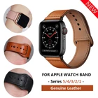 Ремешок для apple watch 5, 4, 3, 42, 38, 40, 44 мм, кожаный, спортивный