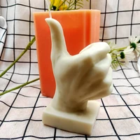 thumb up hand silicone candle mold aromatherapy candle mould diy 3d craftwork for home office decor