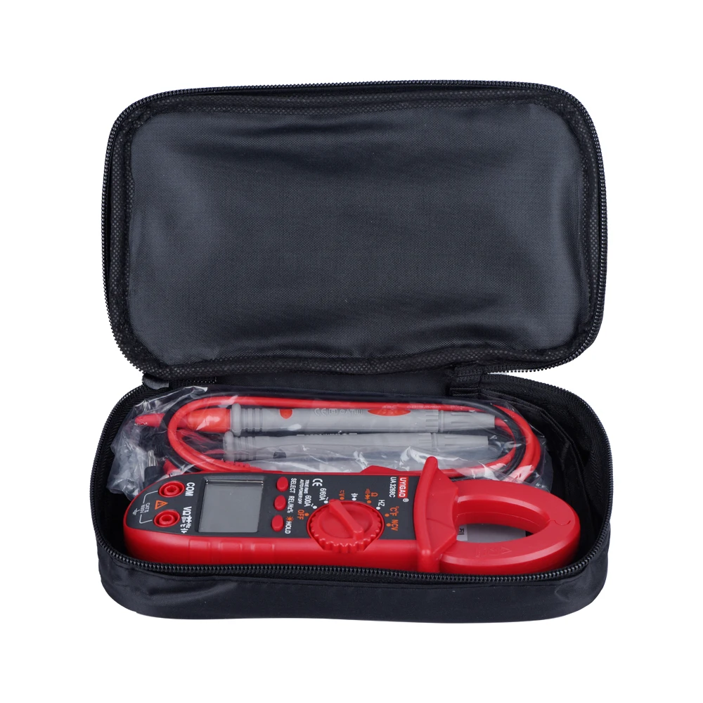 

QHTITEC Multimetro Digital UA3268C Profsional Multimeter TRMS Auto-Ranging 6000 Counts Temperature Capacitance Clamp Meter