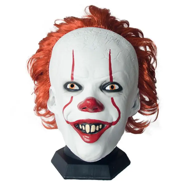 Stephen King's It Mask Pennywise Маскарадная маска для Хэллоуина ужаса латексная костюм
