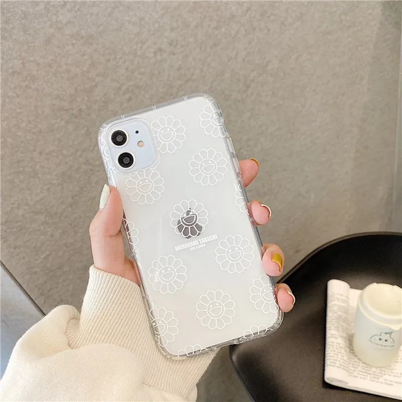 Простой чехол для телефона с изображением подсолнуха iphone 11 Pro Max 7 8 plus X XR XS