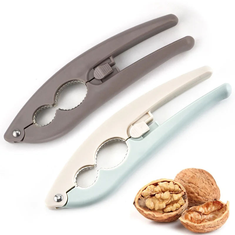 2pcs 2 color Nutcracker Zinc Alloy Sheller Crack Walnut Almond Hazelnut Pecan Filbert Nut Kitchen Tool Plier Cracker |