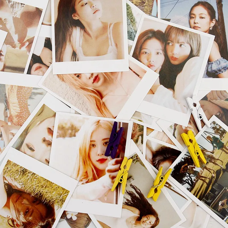 40 шт./компл. KPOP BLACKPINK девушки квадратный альбом фото карты ПВХ карты самодельные ломо карты фотокарты