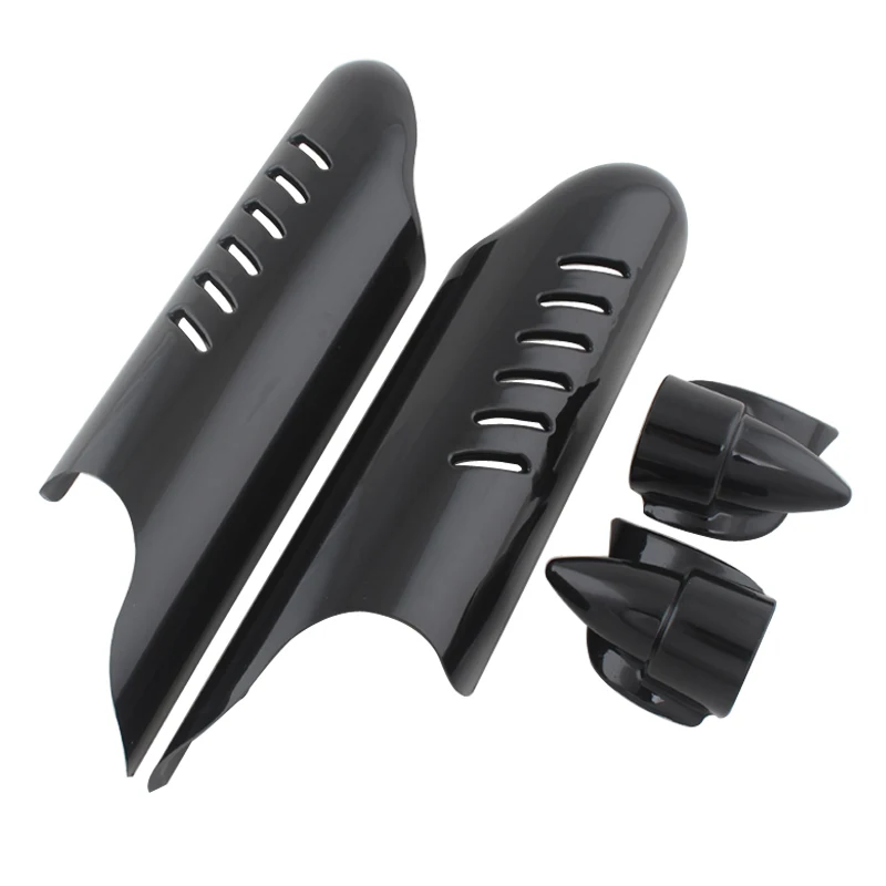 Глянцевый черный хромированный защитный чехол-дефлектор с вилкой и нижней