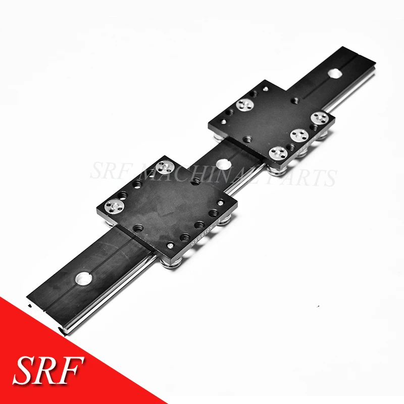 30mm width Aluminum roller linear guide rail OSGR10N L=300/350mm Dual axis linear guide with OSGB10N slide block for CNC