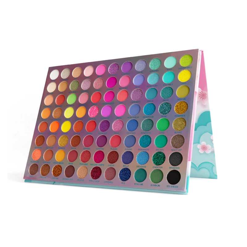 

88 Colors Matte Eyeshadow Palette Glitter Pearlescent Powder Easy To Color Shadows Without Flying Powder Cosmetics TSLM1