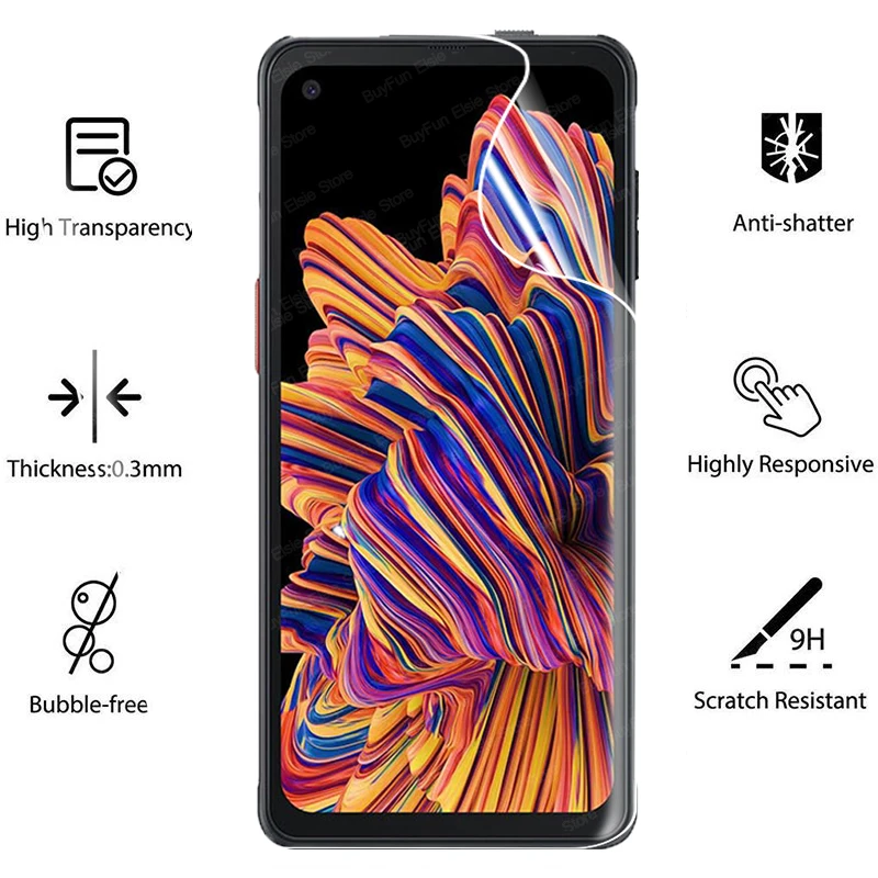 4-в-1 Гидрогелевая пленка для Samsung Galaxy Xcover Pro защитная экрана Svmsung 5 X pro не стекло -