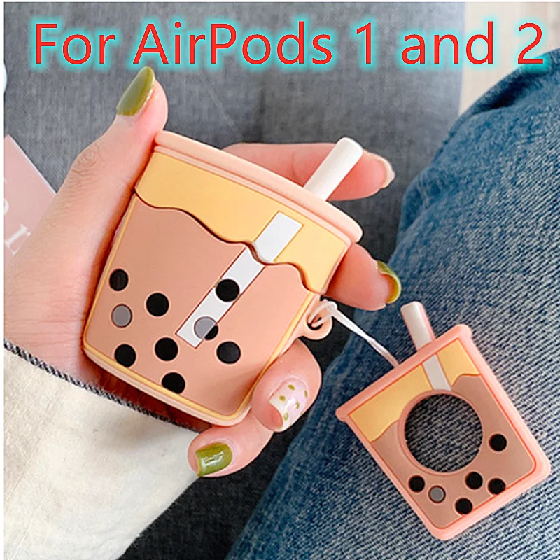 For AirPods 1 and 2 3D милый чехол для наушников для Apple AirPods 1 2 3 Pro, силиконовый чехол Airpods3, защитный чехол, аксессуары - Цвет: For AirPods 1 and 2