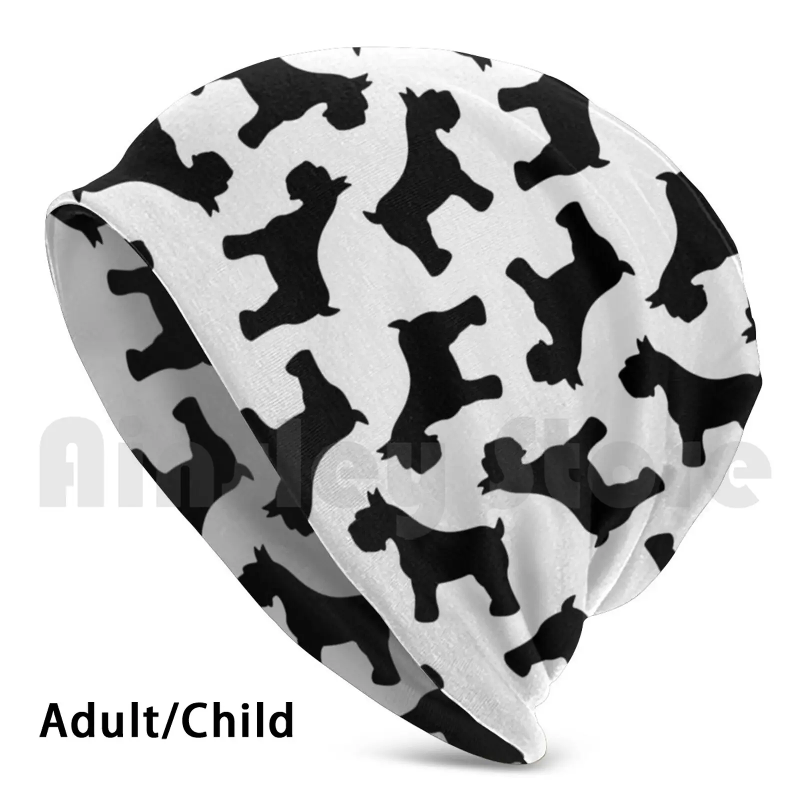 

Tiny Black Schnauzers Beanies Pullover Cap Comfortable Schnauzer Schnauzers Terrier Terriers Dog Dogs Breed German