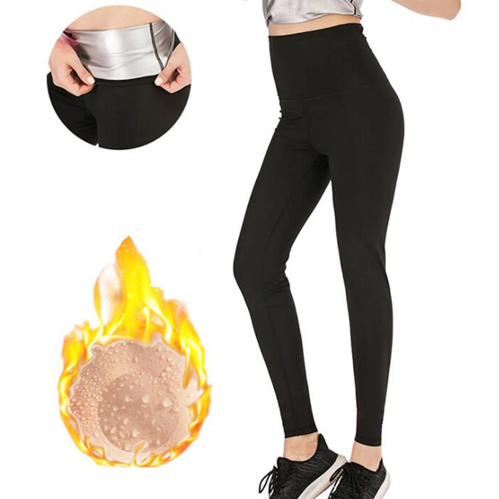 

Women Sauna Pants Shorts Jogger Legging Sweatpants Workout