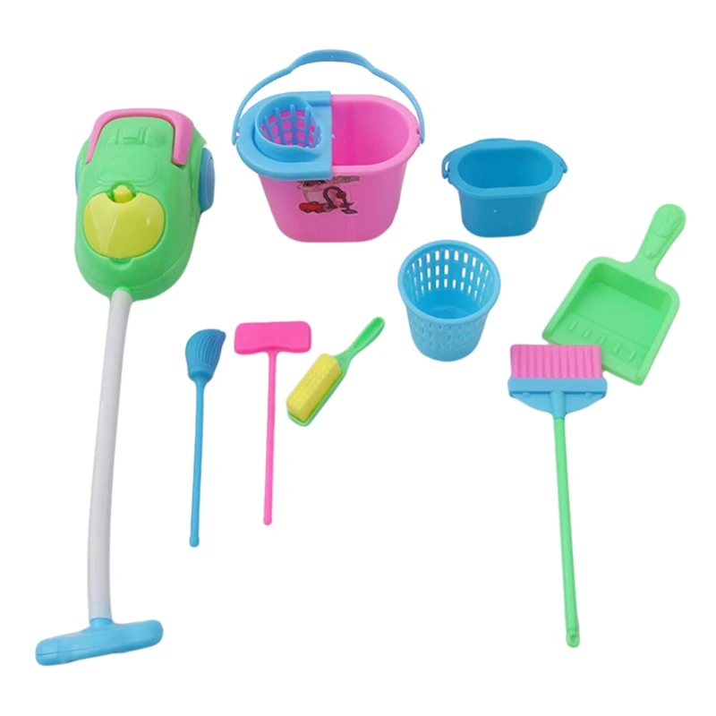 

High Quality Mini Housework Cleaning Tools Miniature Mop Dustpan Bucket Brush G2AE