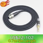 6,5 мм XLR 4,4 мм сверхмягкий нейлоновый кабель OFC для наушников AKG Q701 K702 K271 K272 K240 K141 K712 K181 K267 K712 LN007536