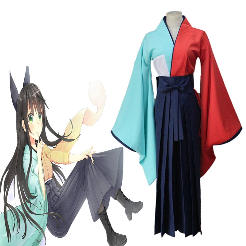 

Anime Urara Meirochou Cosplay Costumes Kon Tatsumi Cosplay Costume Kimono Halloween Party Game Women Cosplay Costume