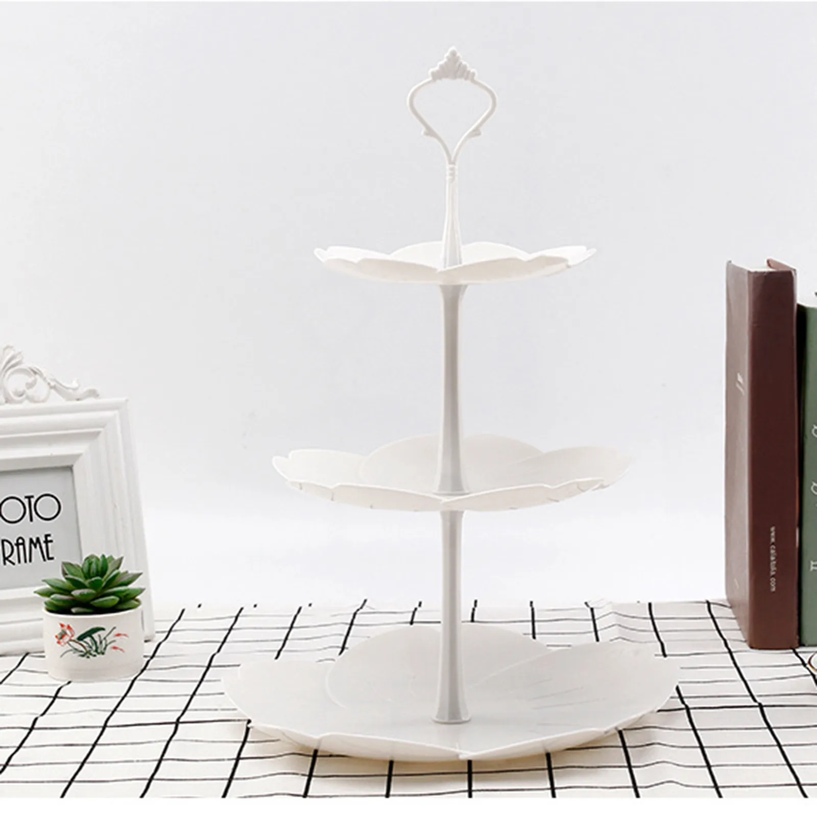 Бытовой специальные лоток с тремя-слоеный пирог десерт Дисплей стенд в