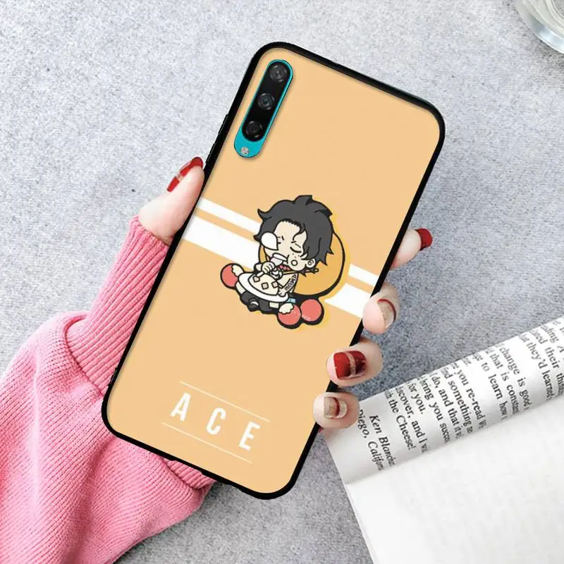 

Black Soft TPU Cartoons One Piece Phone Case For Huawei P20 30 40 Pro Mate 30 40 Pro Xs Rs Nova 7se Pro Honor 10