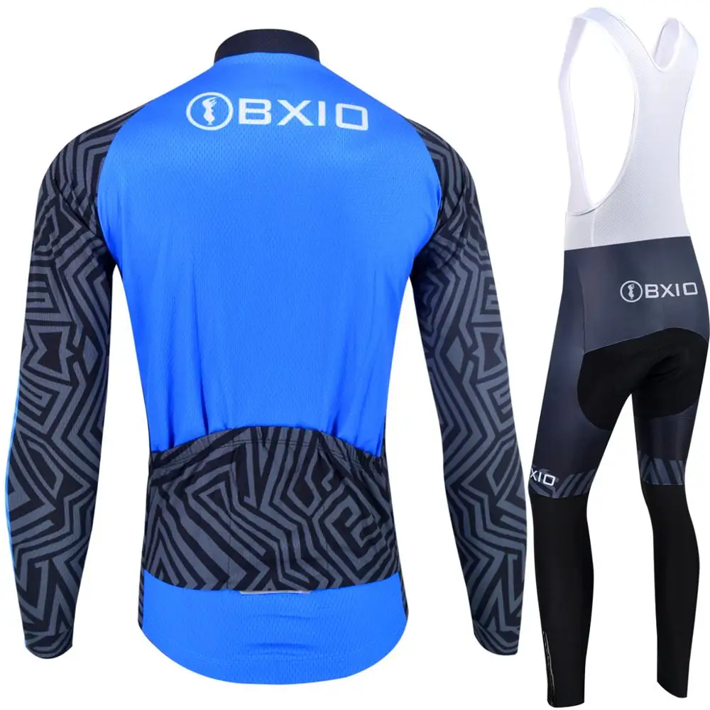 BXIO одежда для велоспорта мужчин зимний комбинезон с длинным рукавом и штаны из