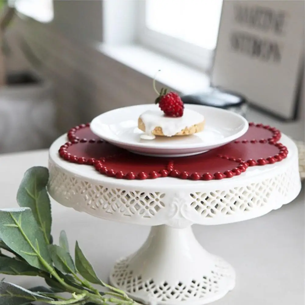 Кружевной коврик с краями современный стильный красивый силиконовый обеденный