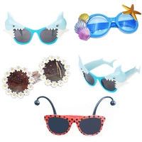 funny shark starfish shell cartoon crab animal party sunglasses novelty glasses fancy dress photo props for adults kids