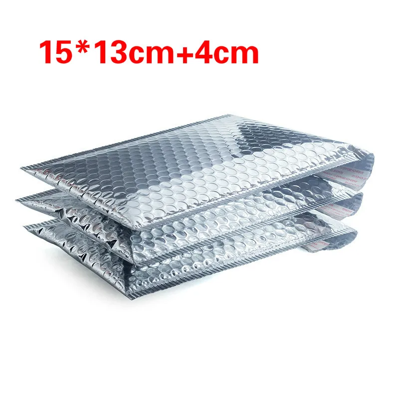 

10pcs 15*13cm+4cm CD/CVD Packaging Shipping Bubble Mailers gold paper Padded Envelopes Gift Holders Bubble Mailing Envelope Bag