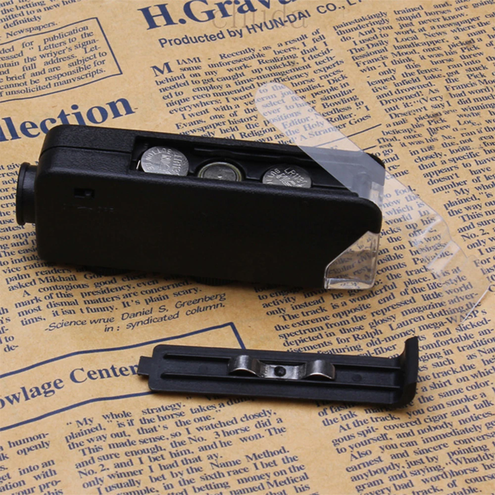 Карманный микроскоп MicroBrite плюс 60x-100x светодиодный подсветка оптический Стекло