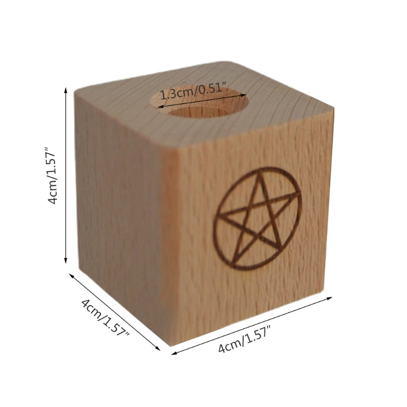 Деревянные алтарные свеча Держатели 1 пара деревянный подсвечник с ритуальной