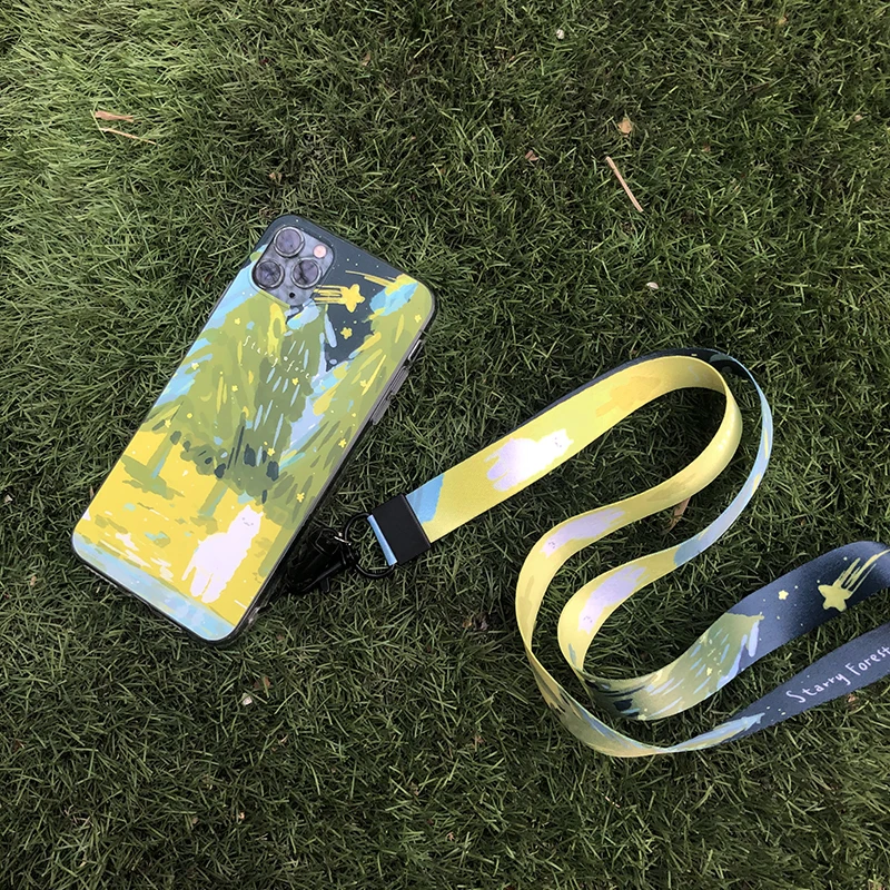 STARRY FOREST Альпака милые мобильные ремни для шеи и запястья двухсторонний