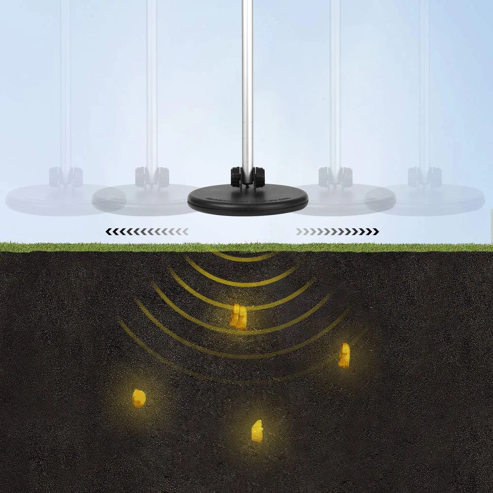 

Metal Detector Lightweight Ground Nugget Hunter Gold Digger Silver Treasure Seeker Finder