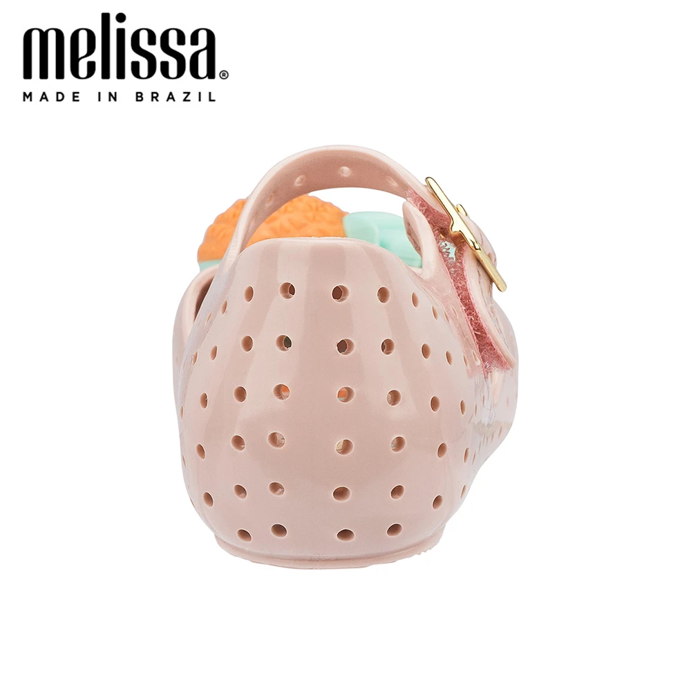 Мини Melissa Furadinha VII желеобразная обувь с ананасом для девочек летняя сандалии
