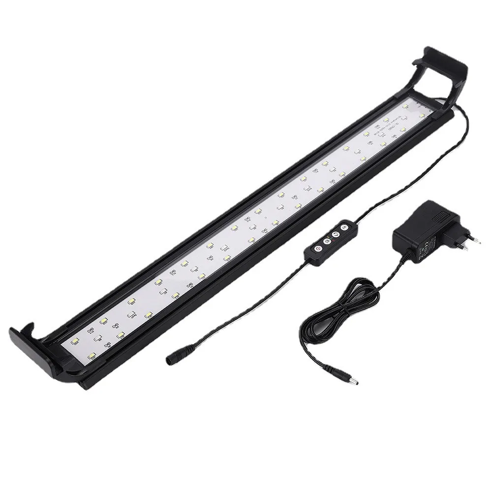 

110V-240V Aquarium Landscaping Light, Adjustable Brightness, 3 Kinds of Light Effect Adjustment, Fish Tank Light with Timing